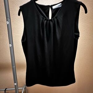 Calvin Klein Sleeveless Black Shell Top